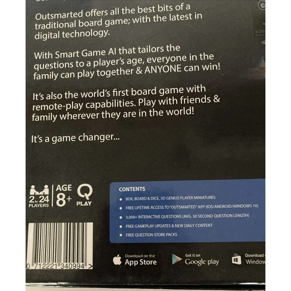 Outsmarted Founders First Limited Edition The Live Family Quiz Show Board Game